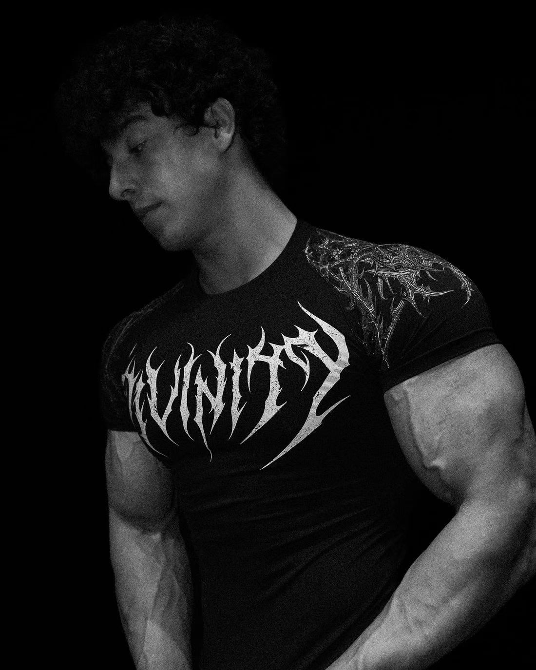Breathedivinity Trendy Dark Style Men's T-shirt Sports, Fitness, Cycling, And Basketball, Exclusively For Cross-border 008_viptrois.com