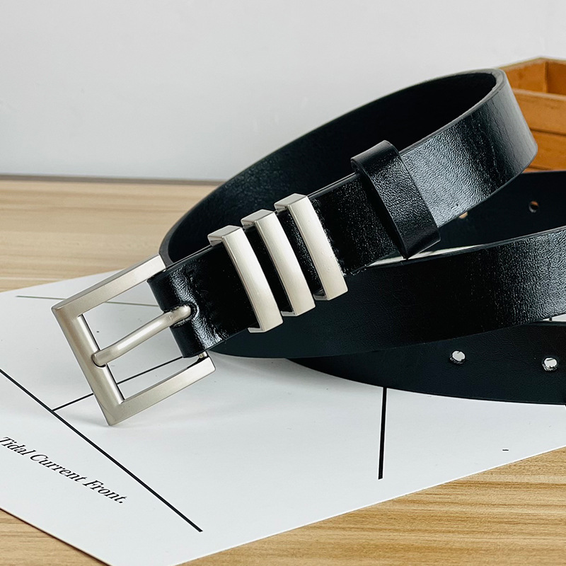 2024 Nuova popolare edizione coreana europea e americana Cintura sottile alla moda Moda Jeans versatili Abito cintura di fascia alta da donna_voghion.com