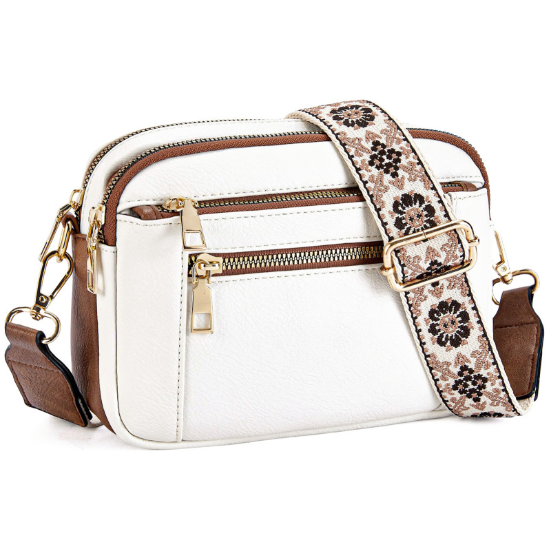 In-stock cross-border bestseller in Europe and America: multi-functional color-blocked zipper crossbody bag, square bag, PU shoulder bag, wallet with adjustable shoulder strap In-stock cross-border bestseller in Europe and America: multi-functional color-blocked zipper crossbody bag, square bag, PU shoulder bag, wallet with adjustable shoulder strap