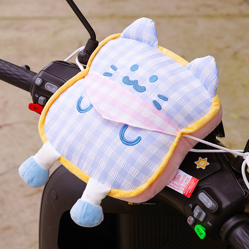 Electric Vehicle Children's Front-Mounted Anti-Collision Pad, Cartoon Cute Thickened Head Protection Pad, Universal Cat-Shaped Anti-Collision Pad