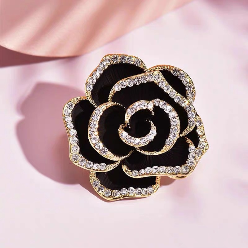 (2개) 동백 하이 엔드 브로치 여자 재킷 세트 액세서리 기질 CORSAGE PIN 올매치 장식