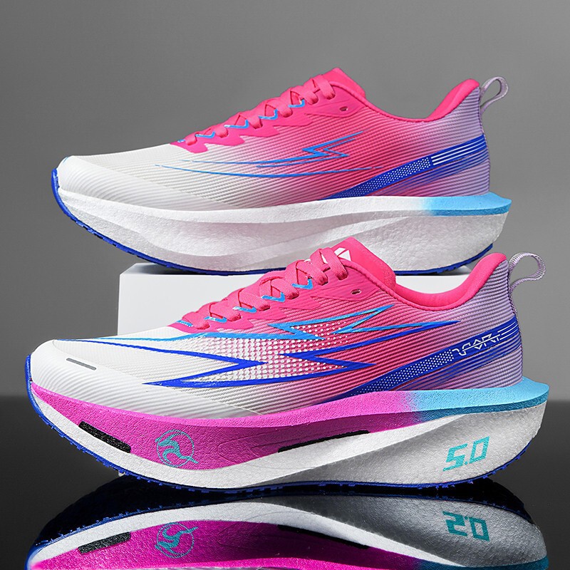 Foreign Trade Cross-Border Carbon Plate Running Shoes, Lightweight Cushioning Marathon Wear-Resistant Casual Sports Shoes, Same Style Couple Shoes for Men and Women