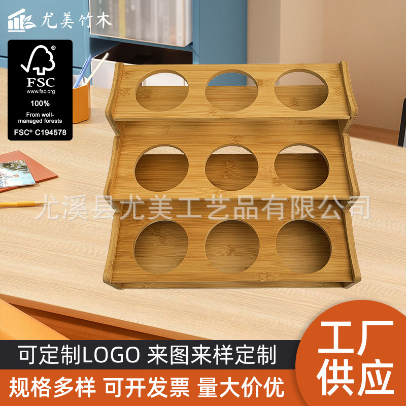 Portavasos de bala de bambú estante de copa de vino blanco espíritus portavasos separador de vino estante traje de almacenamiento de taza estante