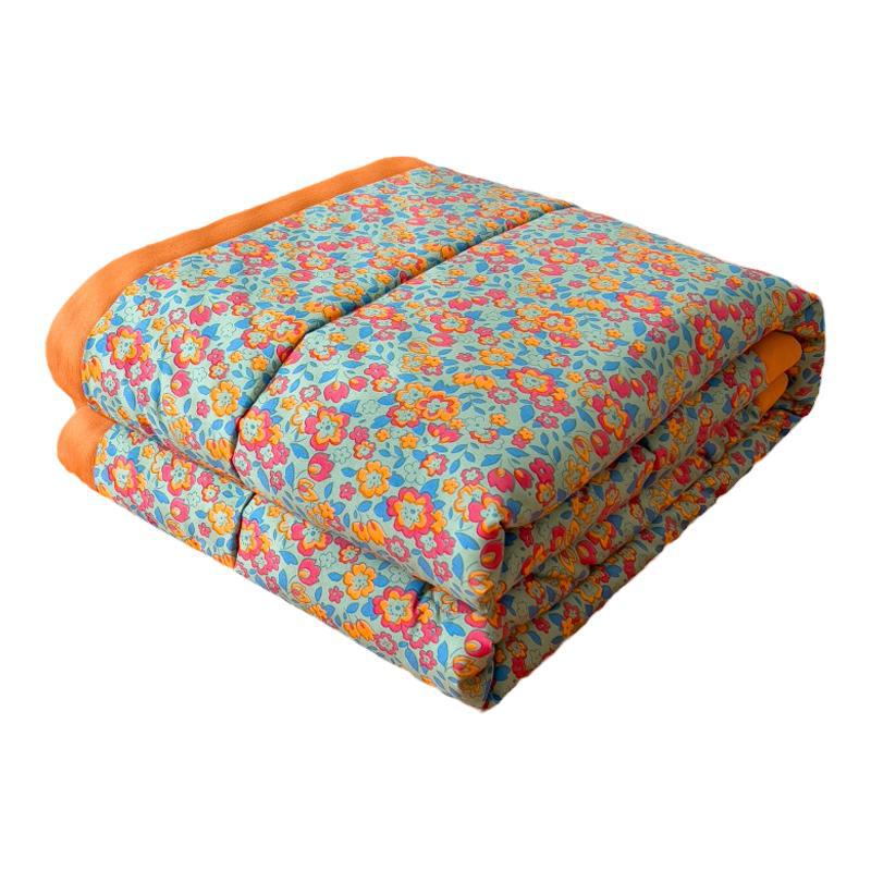 Edredón fresco de verano de hilo de doble capa Edredón de aire acondicionado simple y doble Edredón fino de verano para niños de verano Edredón lavable a máquina