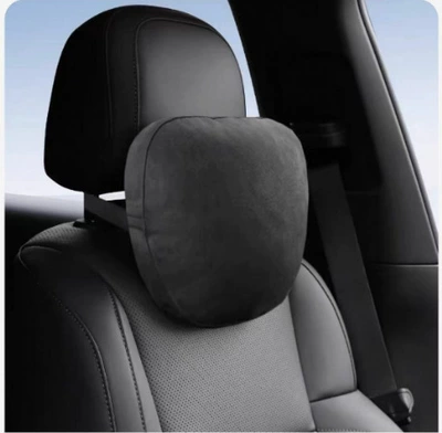 Headrest: Pillow Perforated Breathable Seat - suede-black-single-pack