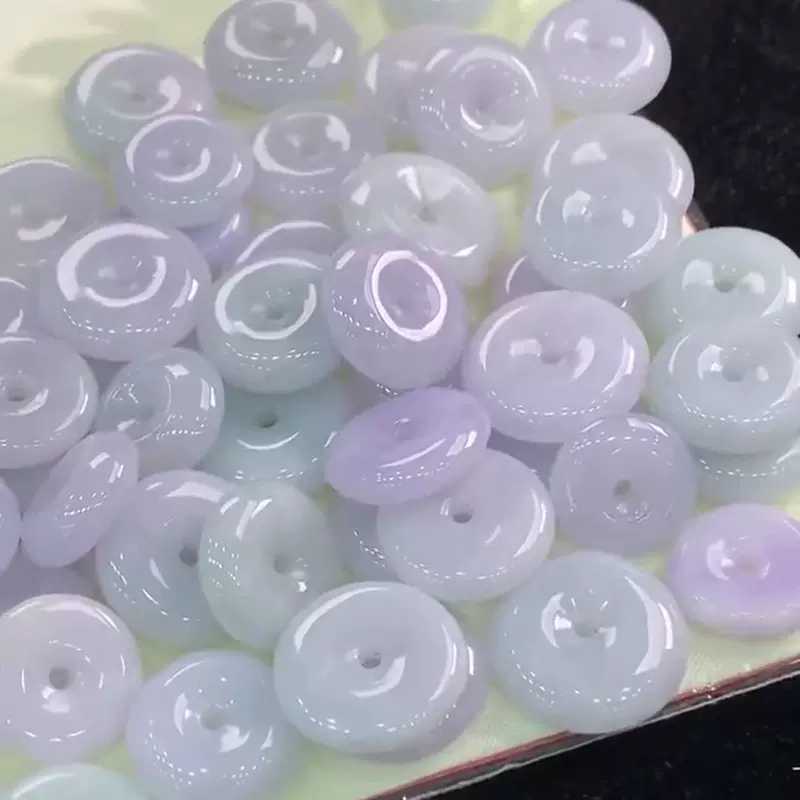 缅甸天然翡翠 种水小平安扣翡翠吊坠珠宝饰品批发