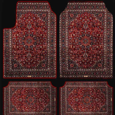 Avtomobil döşəmə paspasları, Floor Mat Set with Printed - car-floor-mats-16-3344cm-two-piece-set