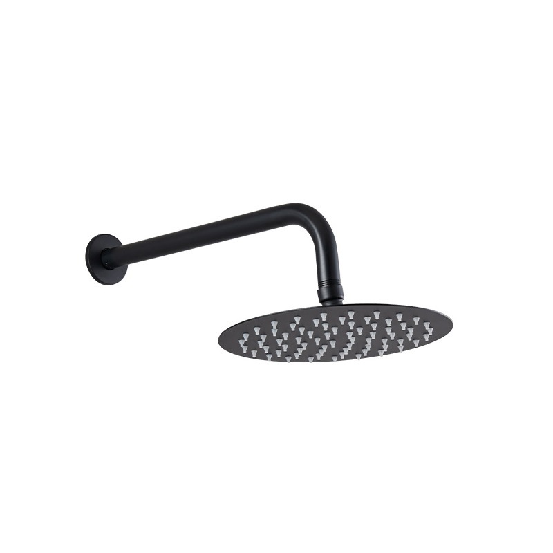 Cara oculta en la pared más 8 pulgadas 201 superior rociado negro