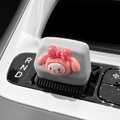 Silicone Protective Cover Car – Car interior film - star-wish-original-car-gray-big-head-melody-little-ti-gear-shift-cover