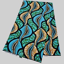 现货非洲全棉蜡染布批发零售Cotton African Wax Fabric6码蜡布