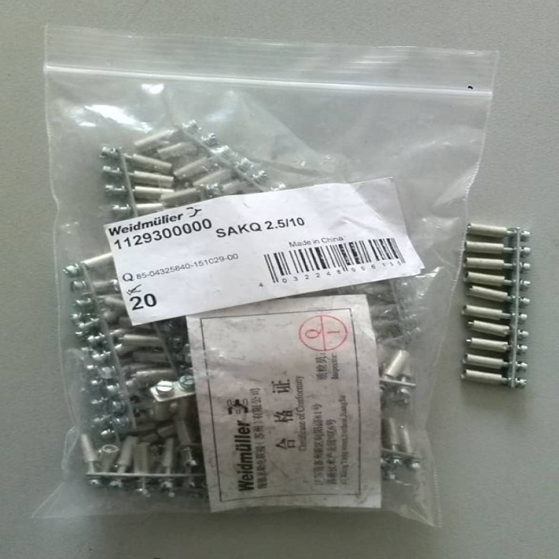 魏德米勒端子横联件SAKQ 10/10 联络组件1129440000 适配SAKDU 10