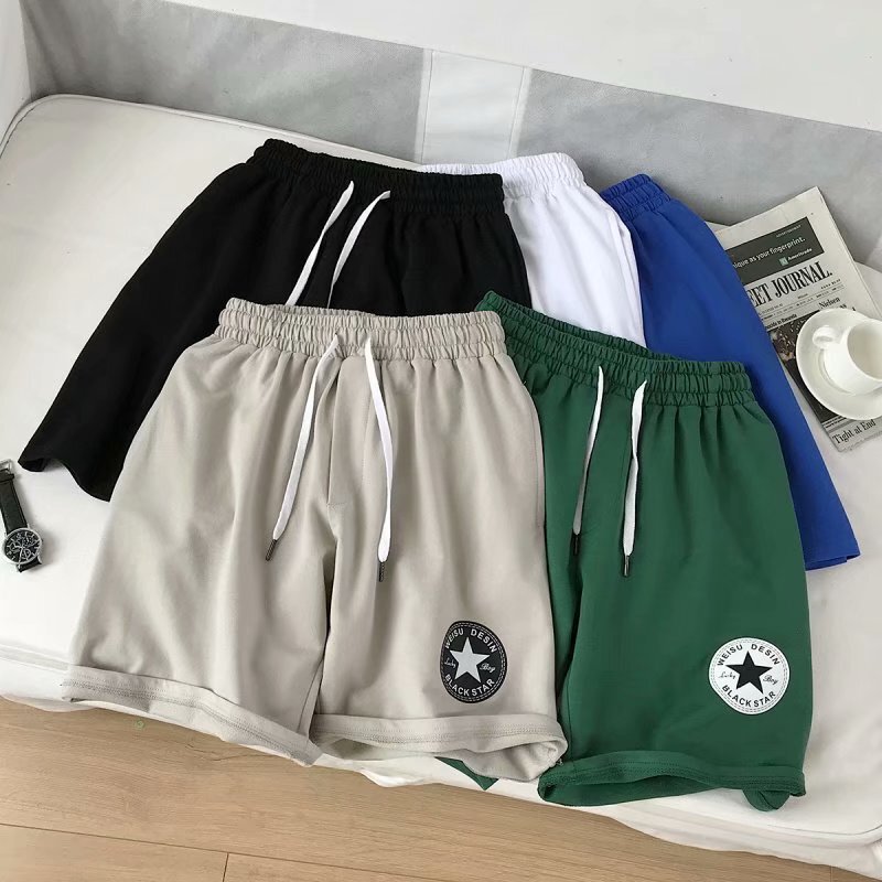 2021 Shorts Men's Summer Home Large Pants Men's Half-length Pants Loose Trendy Beach Pants Running Basketball Pants