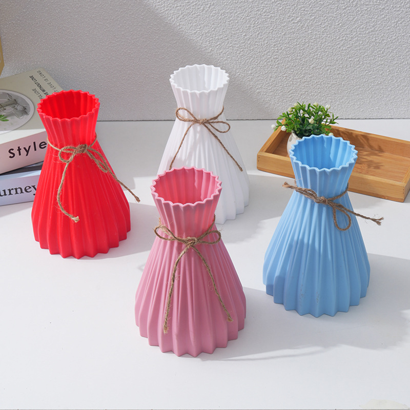 Piña estampado flor de plástico creativo simple casero anti-caída flor de decoración flor de agua corrugada cruzada venta caliente flor de agua