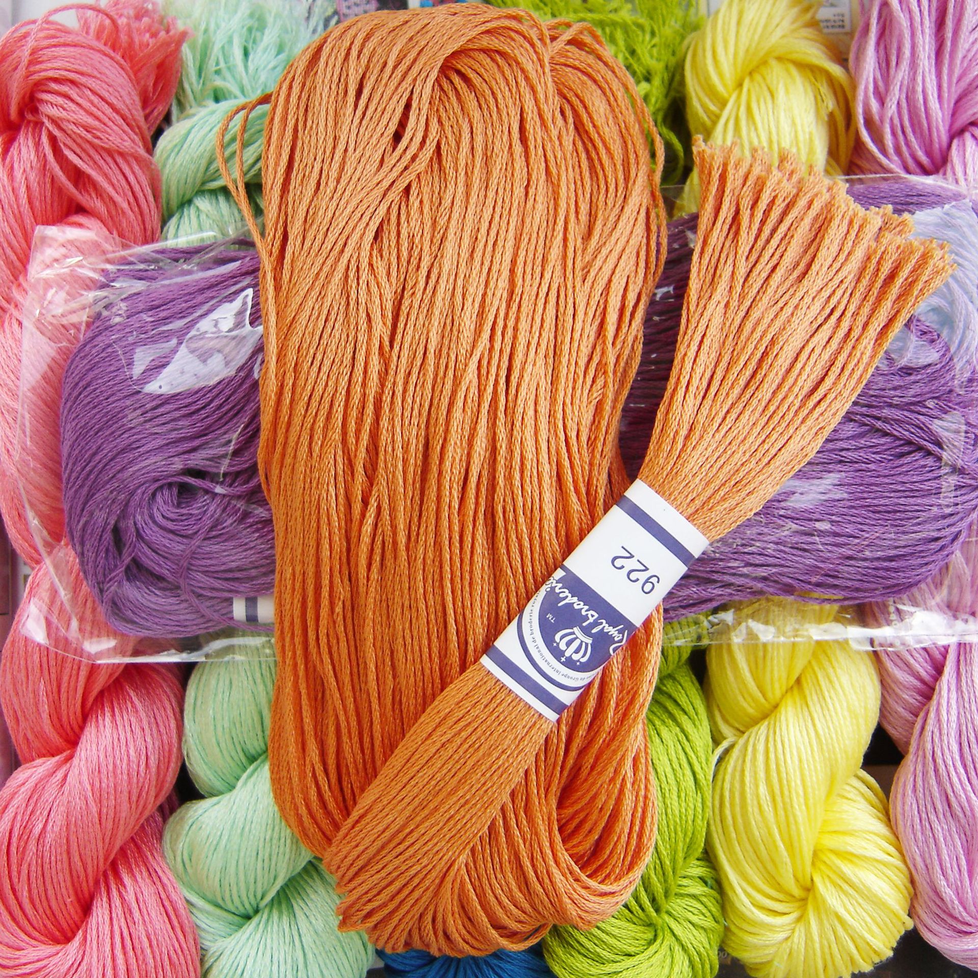 Yalin R-Line Cross-Stitch Thread, 100m Pack—Cotton Thread for Hand Embroidery, Knitting, DIY Tassels, and Multi-Strand Threads