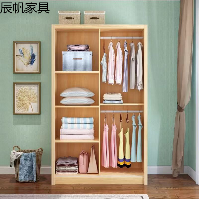 实木推拉门衣柜简约现代小户型家用卧室成人儿童组装出租房|undefined