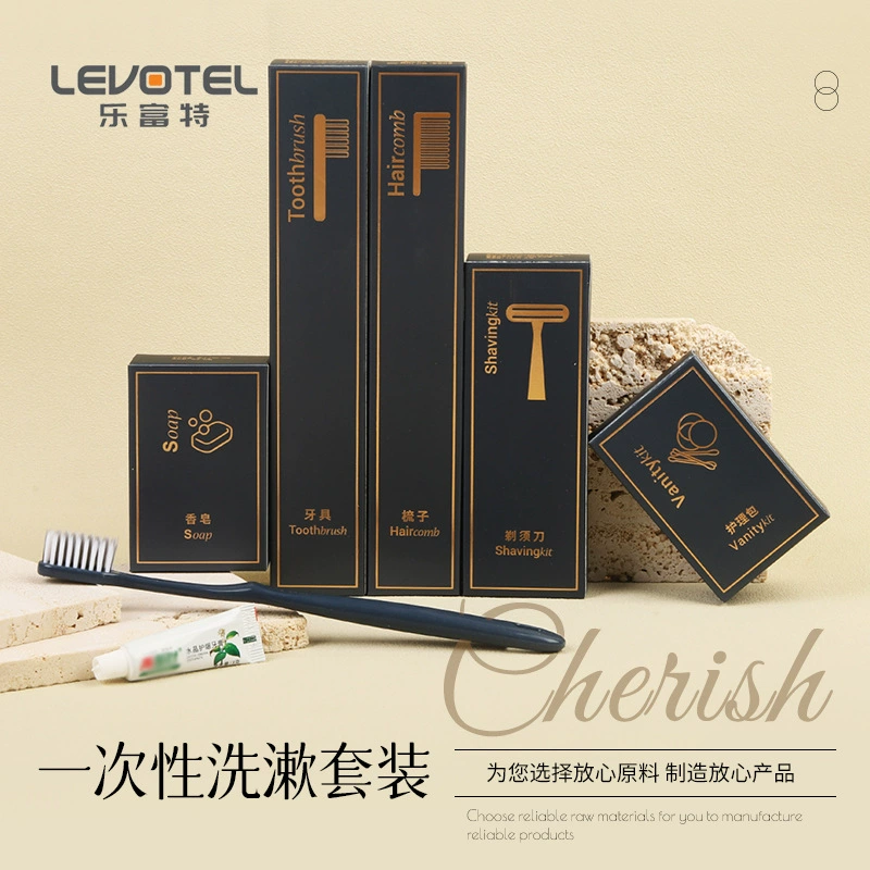 Оптовая продажа наборов одноразовых туалетных принадлежностей для высококлассных отелей B&B, включая зубные щетки и пасту.