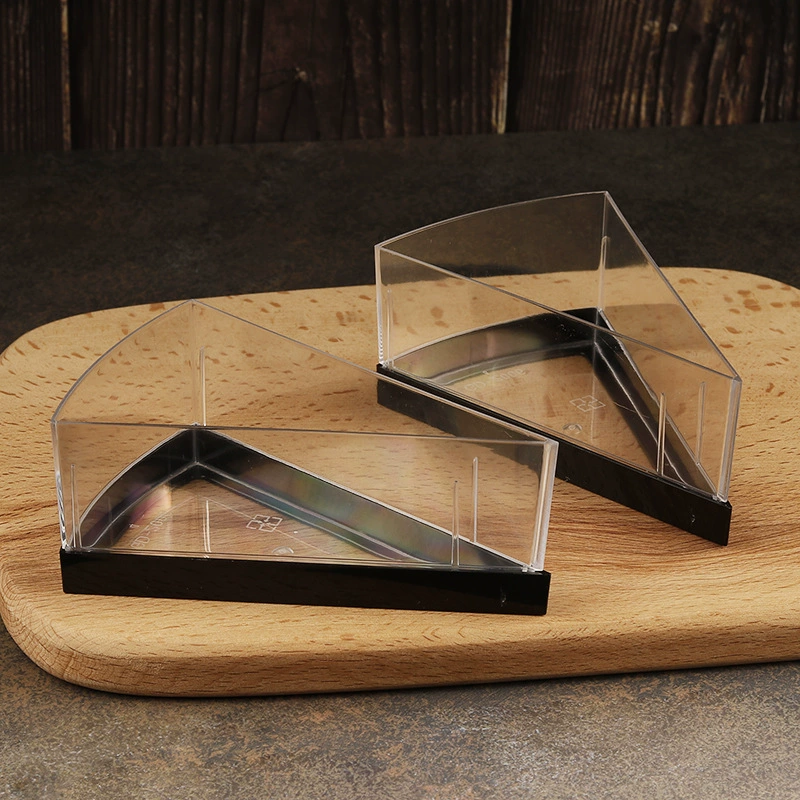 Одноразовая треугольная утолщенная чашка для Мусса PS Твердая пластиковая коробка для торта десерта мороженого для пудинга желе