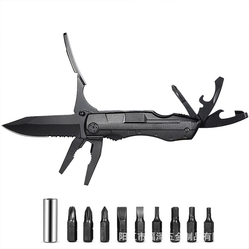 多功能刀钳子露营居家车载钳子小刀工具单刀钳户外维修组合批头