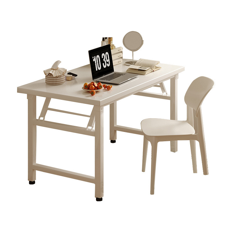 Mesa plegable, casa de alquiler simple, escritorio pequeño, banco de trabajo rectangular, mesa de comedor portátil, escritorio para computadora, dormitorio, hogar
