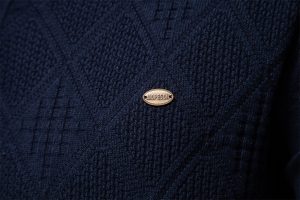 2024 Autumn/Winter New Top Long Sleeve Sweater Slim Fit Polo High Quality Men's European Size Knit_voghion.com