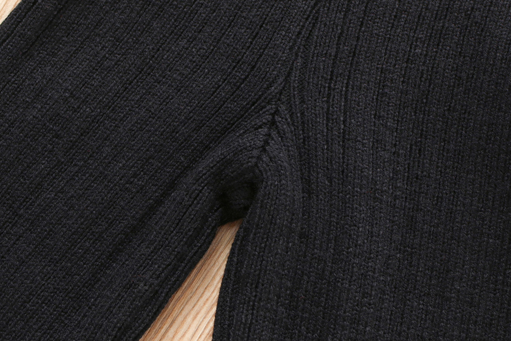 Mädchen Pullover Rock 2023 Herbst/Winter Neue Modische Lange ärmeln Western Strick Top Flare Hosen kinder Zwei_voghion.com