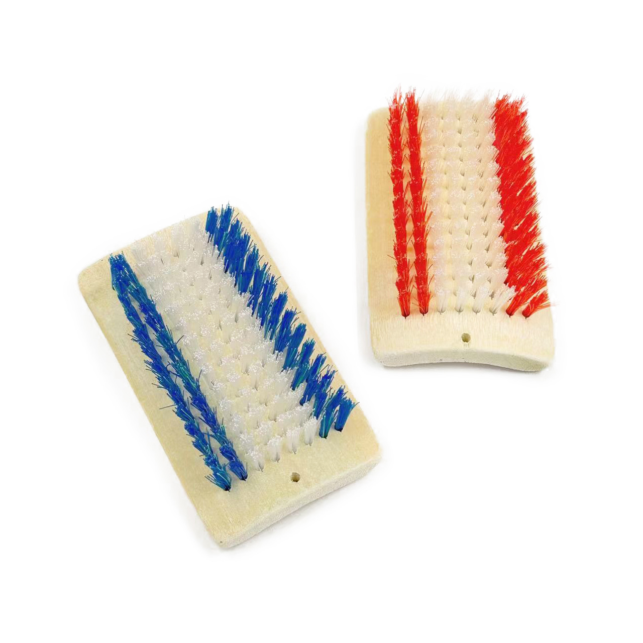 Square wooden plastic shoe brush for laundry
