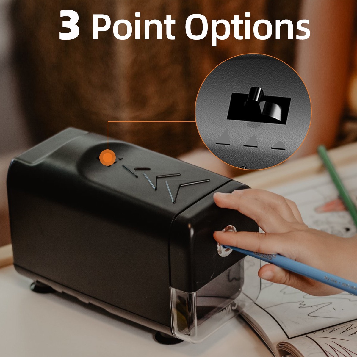 TEMU Electric Pencil Sharpener - Image 3