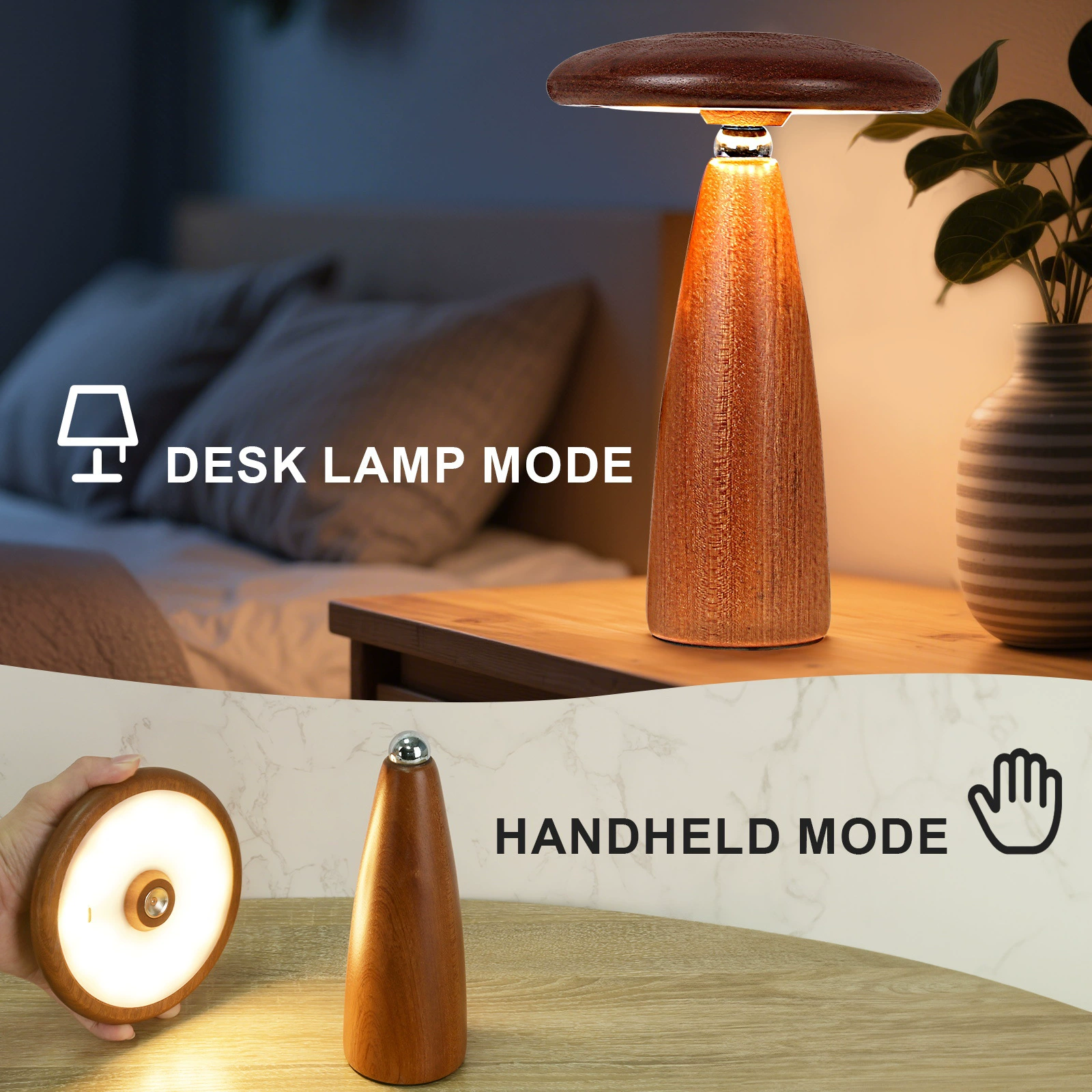 Умная ночная лампа, светильники для кровати, фонарь, настольная лампа с LED, подарок на день рождения