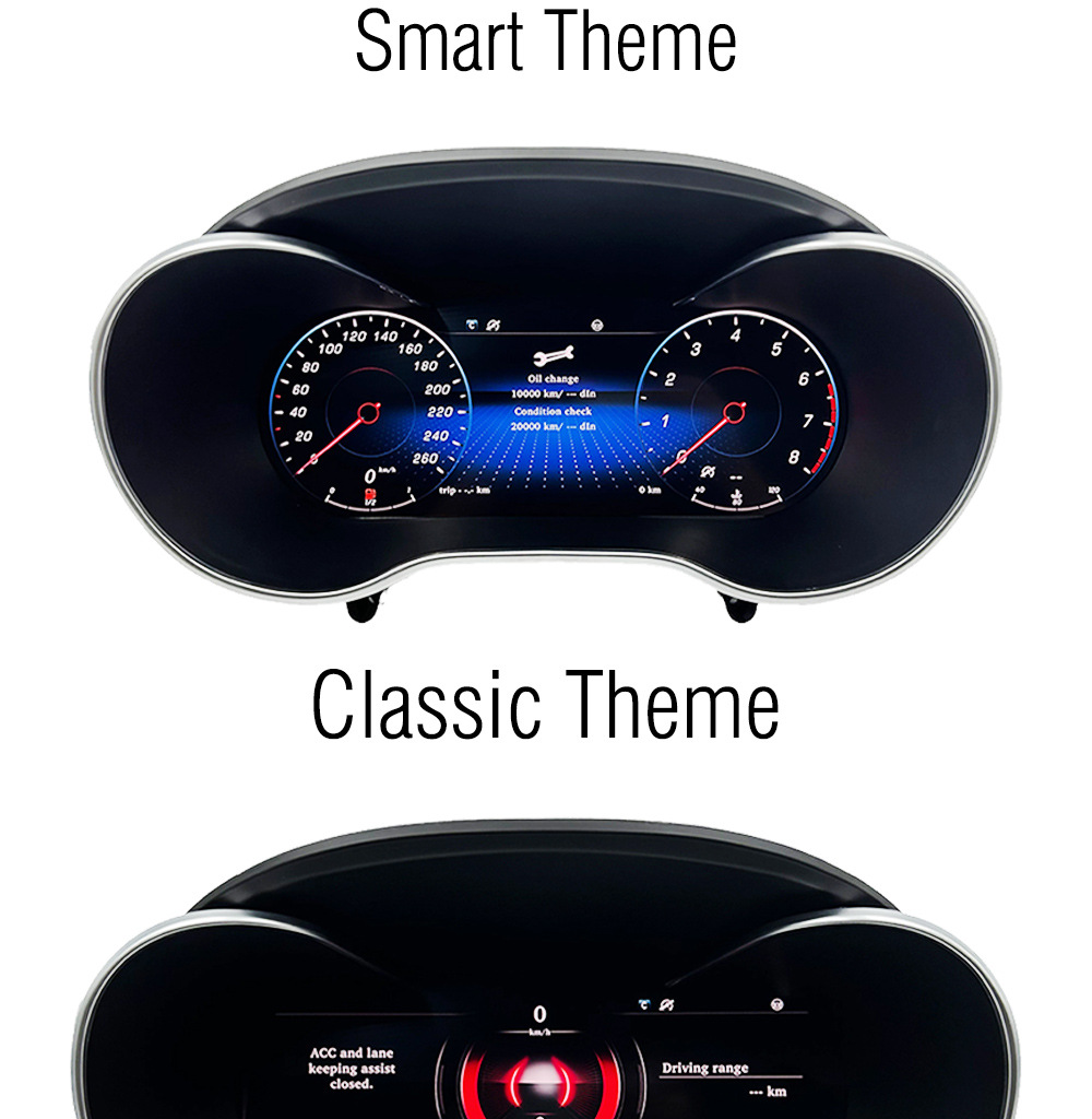 Suitable for 15-17 mercedes benz c-class/GLC with screen Carplay mobile phone interconnection old to new full LCD instrument