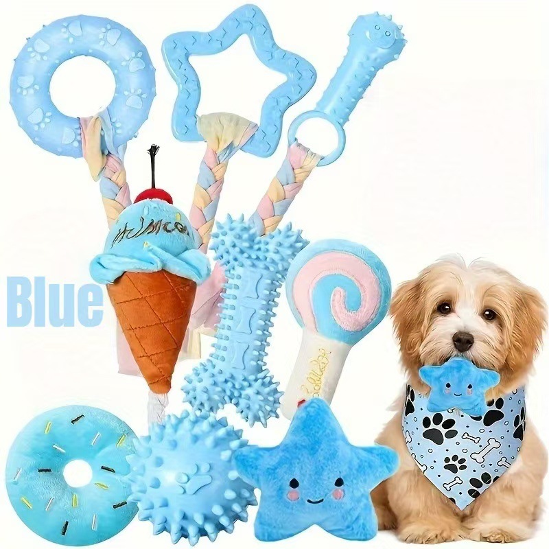 Set de nueve piezas azul 320g