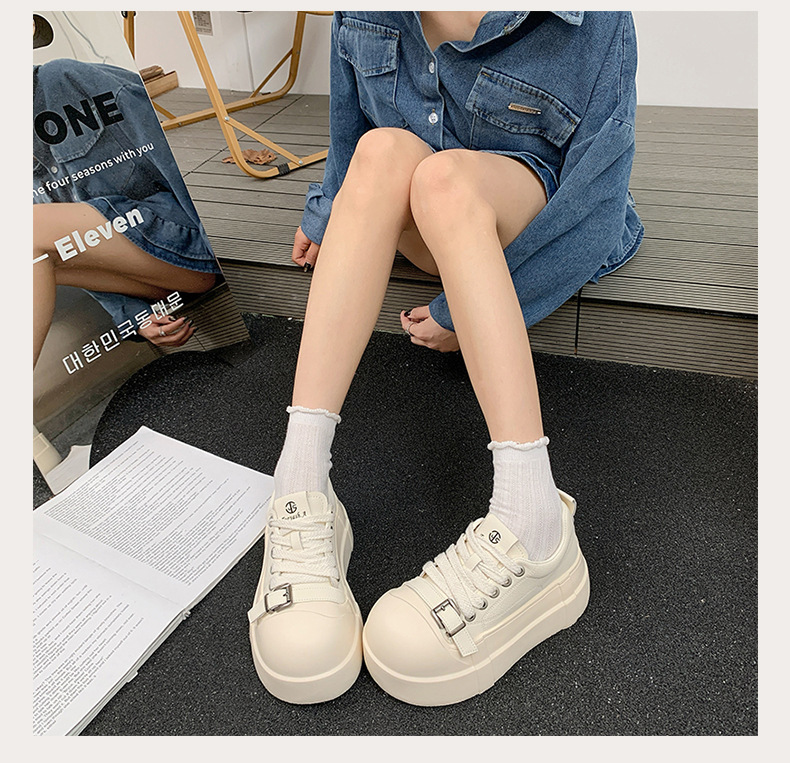 High-end Women's Sneakers With Thick Soles Height Increase, New Spring/autumn Model, Sporty And Casual, Super Popular_vogvips.com