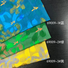 新款人字斜数码印花布料 柔软舒适中国风旗袍连衣裙汉服服装面料