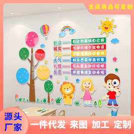幼儿园环创主题墙班级布置传统文化教室走廊墙面装饰公约励志墙贴