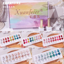 夏季9色猫眼胶套装甲油胶热卖新色美甲店专用光疗胶小套系美甲胶