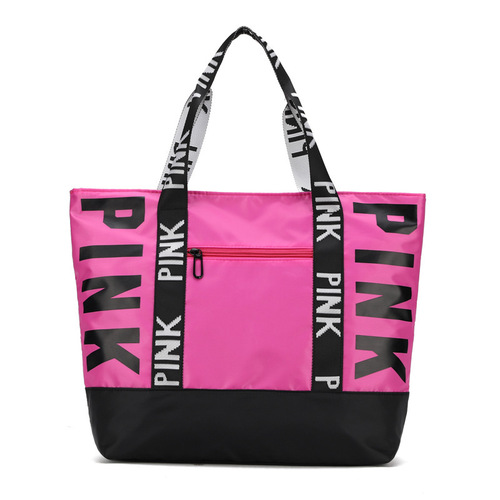  New Handheld Travel Bag Trendy Letter Printed Shoulder Travel Bag Women's Large Capacity Sports Yoga Bag
