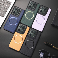 Motorola X50ultra 携帯電話ケース edge50pro 磁気レザーテクスチャ G85/G45 オールインクルーシブ保護カバーに適しています。