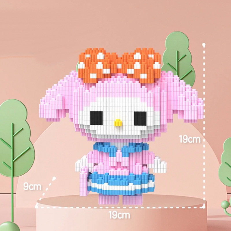 Kulomi Meletti Series Bloques de construcción Bear Bloques de construcción al por mayor Juguetes al por mayor Regalos para niños y niñas Muñecas hechas a mano