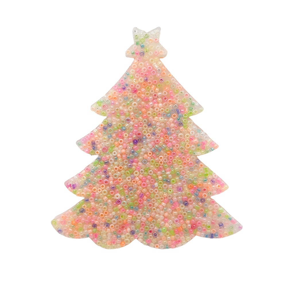 크리스마스 트리 - 핑크 비즈