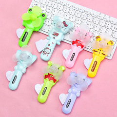 Cartoon hand-pressed fan toy cute mini student portable handheld manual bear internet celebrity children's small fan
