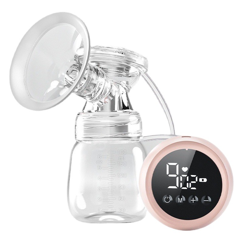 Zhibao bomba de mama eléctrico automático masaje bomba de mama split LCD bilateral gran succión mudo bomba de mama