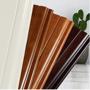 Decorative lines Multi-layer solid wood skirting PVC reinforced composite corner line Solid wood flooring installation accessories