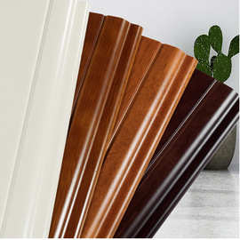 装饰线条多层实木踢脚线 PVC强化复合墙角线 实木木地板安装辅料