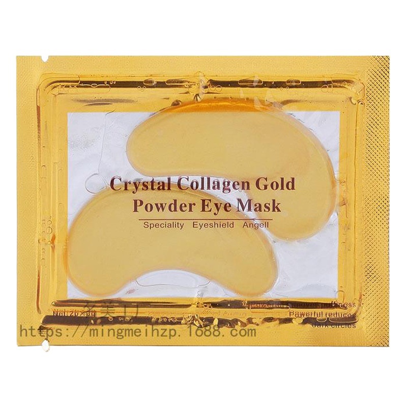 Cross-Border 24K Gold Eye Mask Gold Eye Patches Hydrate and Moisturize the Eyes, Tighten Collagen, and Nourish the Skin