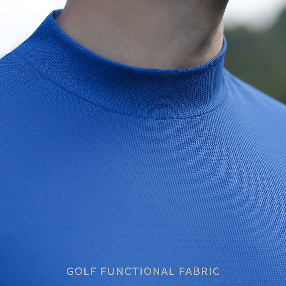 Áo thun dài tay nam golf PGM cổ tròn co giãn thu đông — YF627-Áo màu xám, YF627-Áo màu xanh lam, YF627-Áo màu đen, YF627-Áo màu trắng