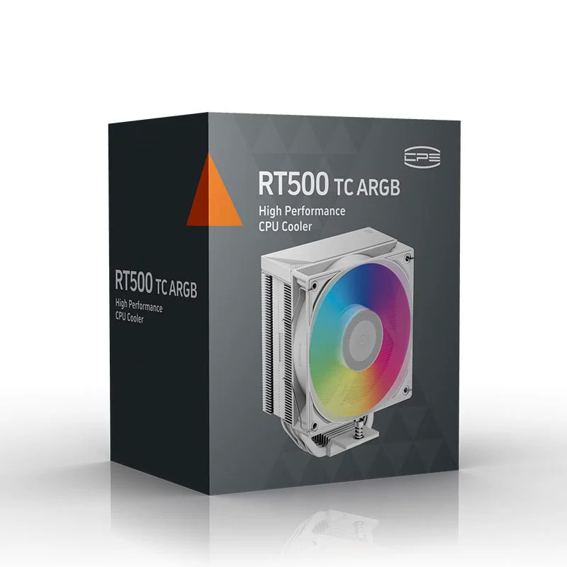 Разгон трёх кулеров RT500 TC ARGB белый CPU вентилятор охлаждения tower 12см 5 тепловых труб PWM контроль температуры