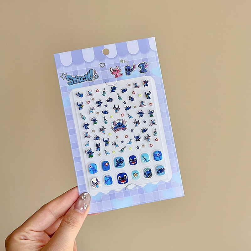 Niños parches de uñas super lindas chicas lindas usan pegatinas de dibujos animados de uñas seguras desmontables parches de uñas al por mayor image 191