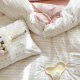 Spring pastoral small fresh cotton four-piece cotton cartoon quilt cover sheets three-piece bedding wholesale