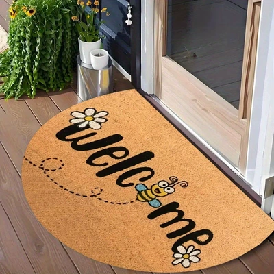 Dirt-Resistant and Dust-Removing Door Mats Wholesale | Avtomobil döşəmə paspasları - zx-semi-circle-style-05-4060silk-circle