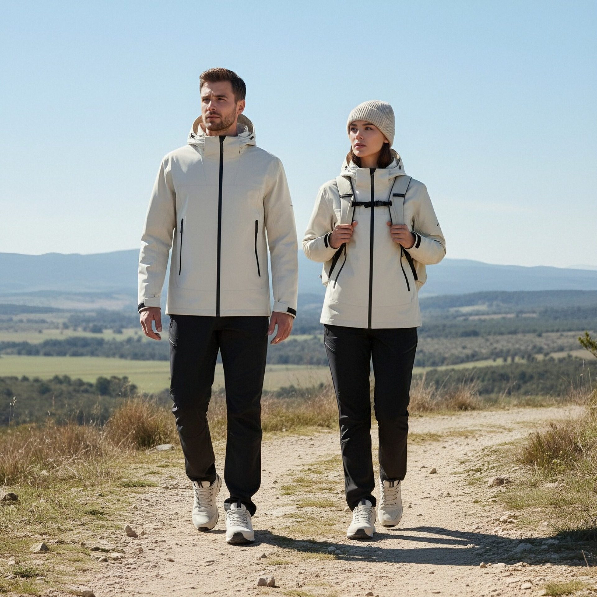 Vento impermeable transpirable desmontable revestimiento interior 3 - en - 1 chaqueta de pelusa agitada chaqueta de pelusa exterior