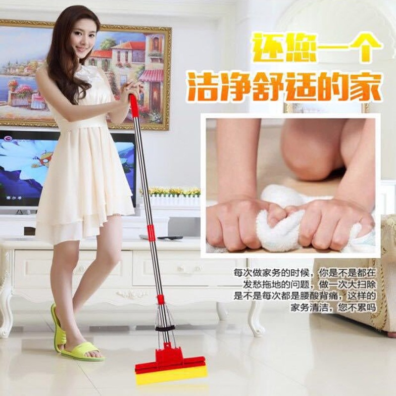 Weijia 102 trapeador de 27 cm trapeador de goma de doble presión trapeador de esponja absorbente sin lavado a mano